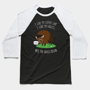 Neil deGrasse Tyson / Bison | Black Holes Baseball T-Shirt